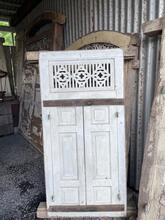 Antique style Window frame in Wood and iron