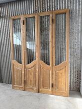 4-slag art deco deuren origineel Art deco stijl in Hout en glas,