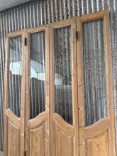 4-slag art deco deuren origineel Art deco stijl in Hout en glas,