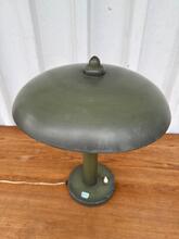 Bureau lamp groen Bauhaus stijl in metaal , Duitsland 1930