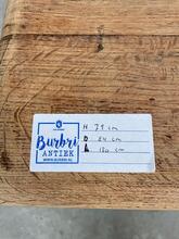 Brutalist style Oak Brutalist dining table in Oak, Netherlands Midcentury