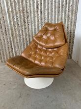 Lounge fauteuil+hocker Designer Geoffrey D Harcourt stijl in Leather, Europa 20e eeuw