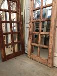 Spiegeldeuren Brocante stijl in Hout en glas,