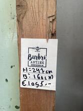 Green style Antique door in frame in Wood