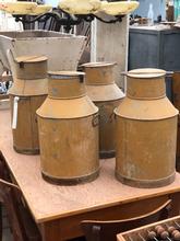 Industrial style Old honey cans in Iron