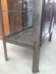 Industrial shopfittings style 2-doors old hospital cabinet in Glass metal, East Europe