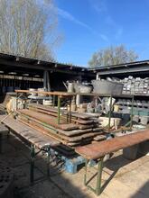 Bank Industrieel stijl in hout en ijzer,