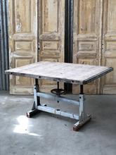 Industriële tafel Industrieel stijl in Hout en ijzer,