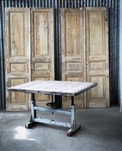 Industriële tafel Industrieel stijl in Hout en ijzer,