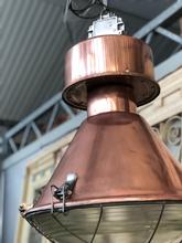 Lamp Industrieel stijl in Ijzer en glas, Europa 20e eeuws