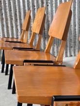 Stoelen Vintage stijl in Hout, Holland 1950