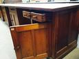 style Antique worktable old office T.H.Delft in American pine