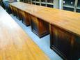 style Antique worktable old office T.H.Delft in American pine