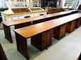 style Antique worktable old office T.H.Delft in American pine