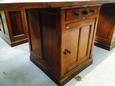 style Antique worktable old office T.H.Delft in American pine