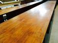 style Antique worktable old office T.H.Delft in American pine