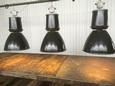 Industrial old  factory lamp style Pendant light in Enamel iron, European 20th century