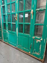 Antique style Doors in frame in wood and glass 20th Century