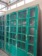 Antique style Doors in frame in wood and glass 20th Century