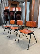 Design style Chairs in wood and iron, Dutch 20e eeuw