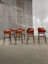 Design Marko style Chairs in wood and iron, Europe 1960