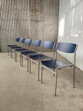 Industrial style Gijs van der sluis chairs  in wood and iron, Europe 20e eeuw