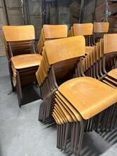 Vintage style Chairs in wood and iron, Europe 20e eeuw