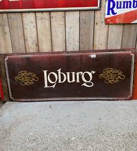 Reclamebord Loburg stijl in ijzer,