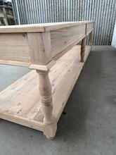 Reproductietafel oud eikenhout stijl in hout , 20e eeuw