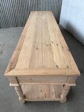 style Reproduction table old oak wood in wood 20- century