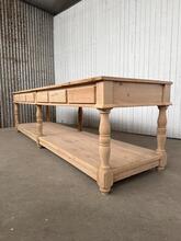 style Reproduction table old oak wood in wood 20- century