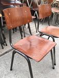 Industrieel Stoelen stijl in Hout en Ijzer, Vintage