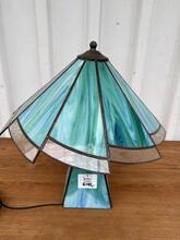 Tiffany style Stained glass table lamp in glass  1920