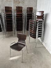 Vintage style Chairs in wood and iron, Europe 20e eeuw