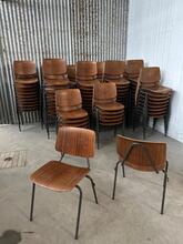Vintage style Chairs in wood and iron, Europe 20e eeuw