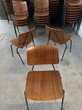 Vintage style Chairs in wood and iron, Europe 20e eeuw