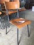 Vintage style Chairs in Wood and iron, European 20th century