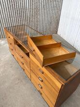 Vintage style Counter in wood and glass, Europa