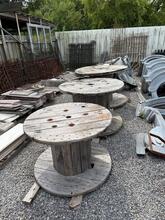 Houten tafel decoratie katrol Vintage stijl in Hout, Nederland