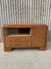 Vintage kast Vintage stijl in Hout en glas,