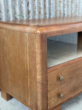 Vintage kast Vintage stijl in Hout en glas,