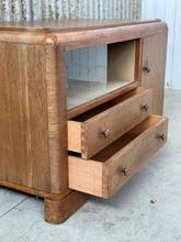 Vintage kast Vintage stijl in Hout en glas,