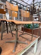 Vintage  style School chair  in wood and metal, Europa