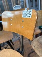 Vintage  style School chair  in wood and metal, Europa