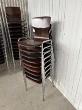 Stoelen Vintage stijl in hout en ijzer, Europa 20e eeuw