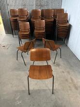 Stoelen Vintage stijl in hout en ijzer, Europa 20e eeuw