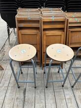 Stoelen Vintage stijl in Hout en ijzer, Nederland 20-eeuw