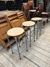 Stoelen Vintage stijl in Hout en ijzer, Nederland 20-eeuw