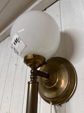 Vintage style Wall lamps in Brass and glas
