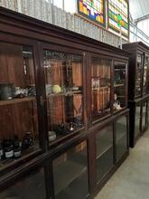 Kast Winkelkast stijl in hout en glas, Sri-Lanka 20e eeuws